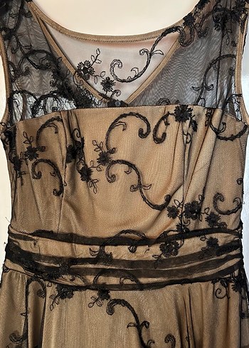 Dantel İşlemeli Abiye Elbise - Görsel 4