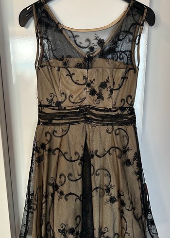 Dantel İşlemeli Abiye Elbise - Görsel 5