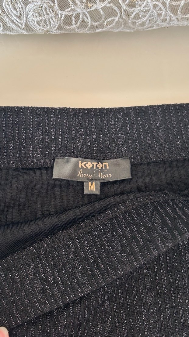 Koton party wear koleksiyonu simli etek - Görsel 4