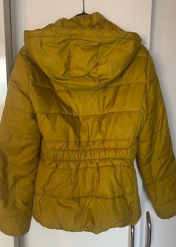 DeFacto yağ yeşili/sarı renk mont - Görsel 8