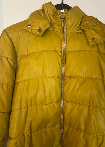 DeFacto yağ yeşili/sarı renk mont - Görsel 4