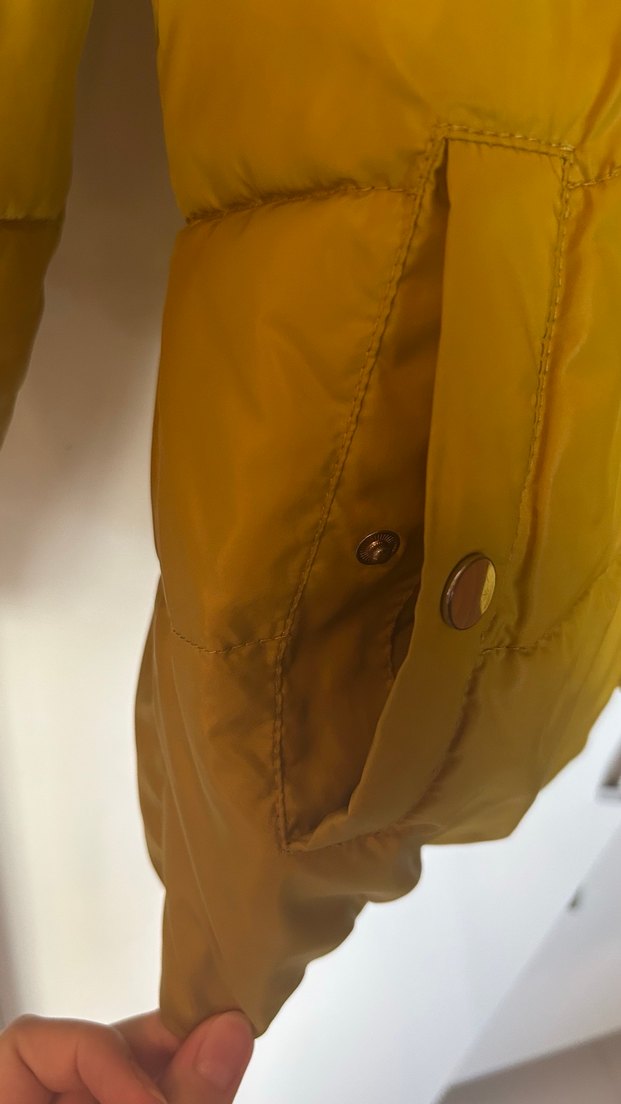 DeFacto yağ yeşili/sarı renk mont - Görsel 5