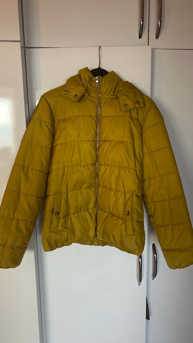 DeFacto yağ yeşili/sarı renk mont - Görsel 2