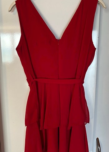 Kırmızı şık elbise - Görsel 7