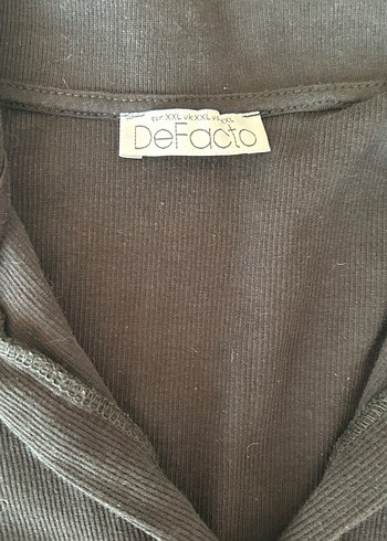DeFacto siyah polo yaka tişört - Görsel 5