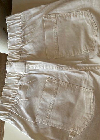 BERSHKA beyaz kargo pantolon - Görsel 7