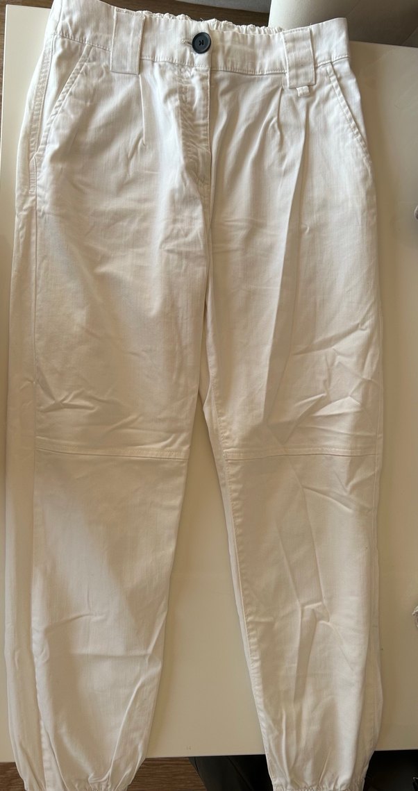 BERSHKA beyaz kargo pantolon - Görsel 2