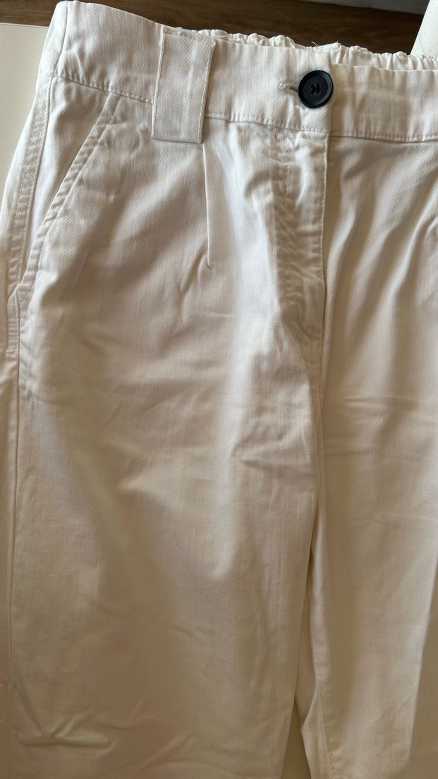 BERSHKA beyaz kargo pantolon - Görsel 3