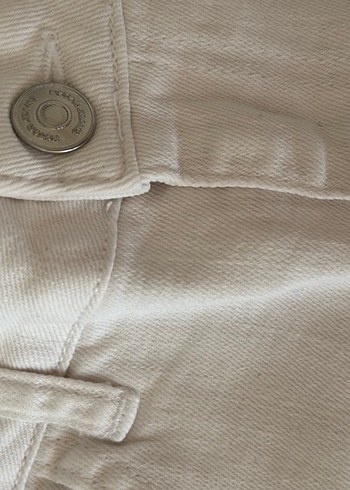 Koton beyaz jean şort - Görsel 7