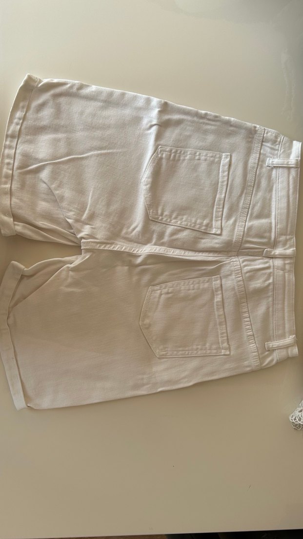 Koton beyaz jean şort - Görsel 5