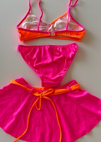 Kız Çocuk Kom Marka Bikini Takımı ve Etek - Görsel 6