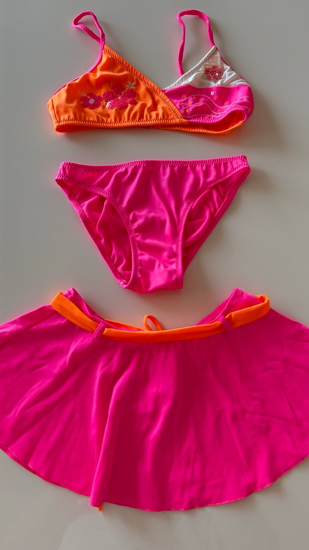 Kız Çocuk Kom Marka Bikini Takımı ve Etek - Görsel 4