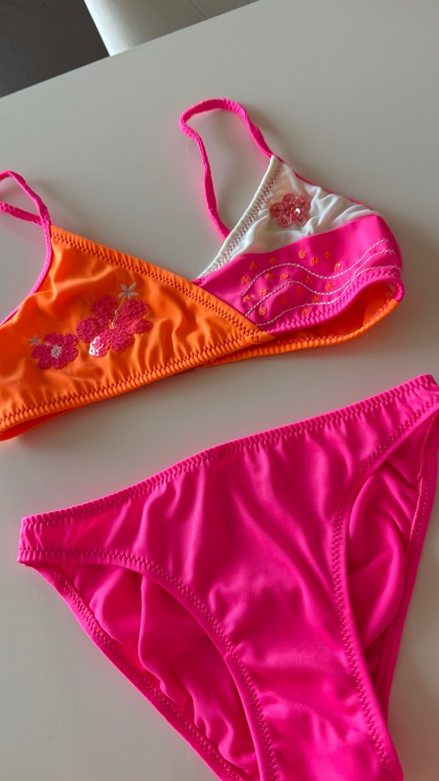 Kız Çocuk Kom Marka Bikini Takımı ve Etek - Görsel 2