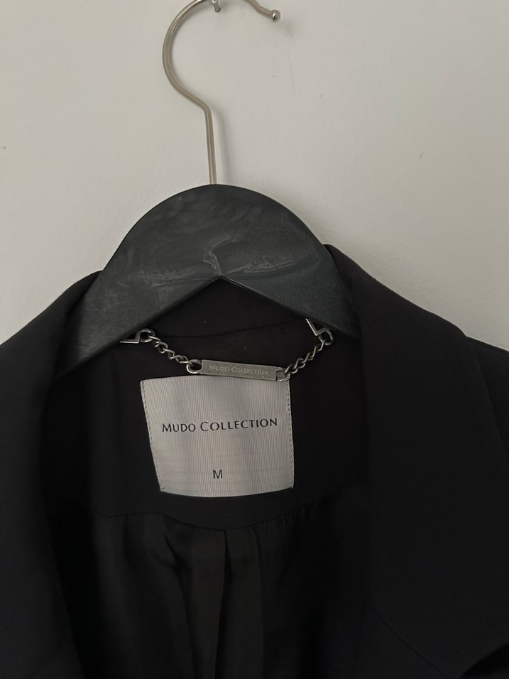 Düğmeli Siyah Kadın Blazer Ceket - Görsel 2