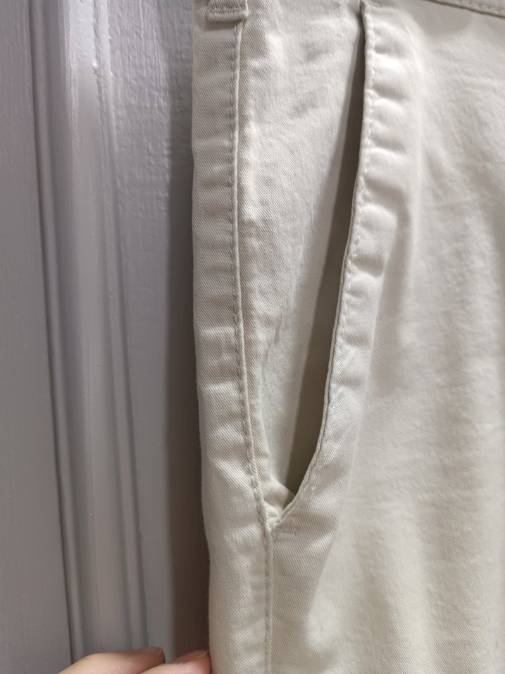 Regular Fit Krem Keten Erkek Pantolon - Görsel 4