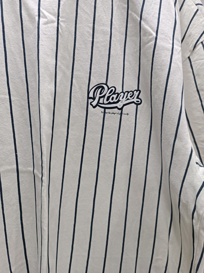 Erkek Gri Çizgili Pamuklu Tişört - Görsel 3