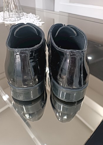 Siyah Parlak Tokalı Erkek Klasik Ayakkabı - Görsel 3