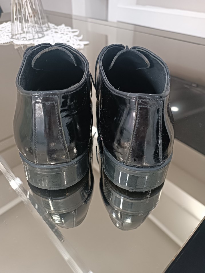 Siyah Parlak Tokalı Erkek Klasik Ayakkabı - Görsel 3