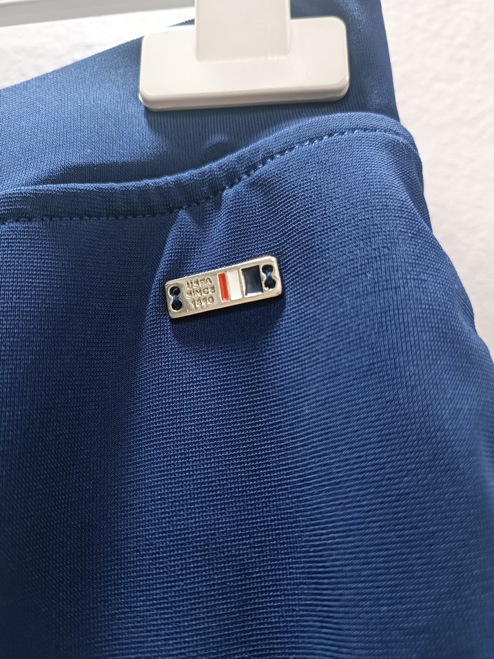 Nakışlı Mavi Rahat Kesim Kadın Spor Pantolon - Görsel 2