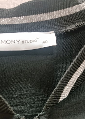 Siyah Uzun Kadın Kemerli Spor Tunik - Görsel 2