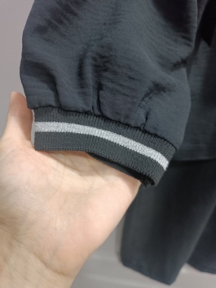 Siyah Uzun Kadın Kemerli Spor Tunik - Görsel 4