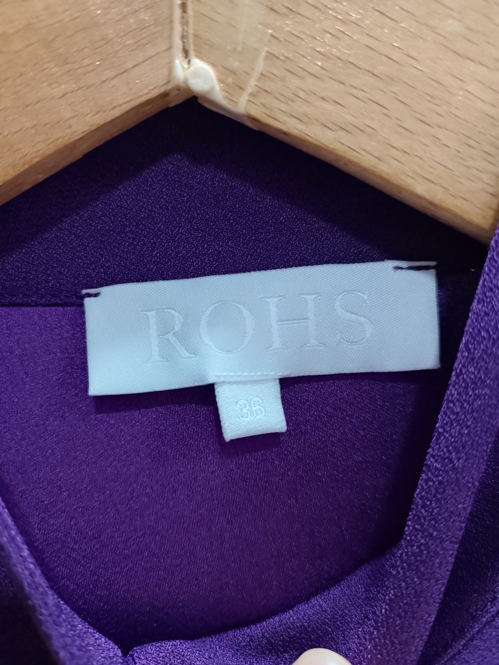 Mor Uzun Kollu Drapeli Kadın Tunik - Görsel 2