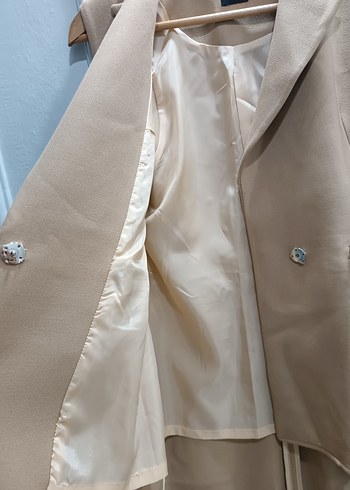 Bej Kadın Uzun Kollarsız Takım - Görsel 4