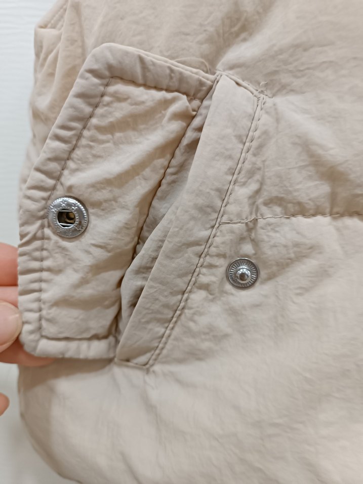 Bej Fermuarlı Kız Çocuk Yelek - Görsel 2