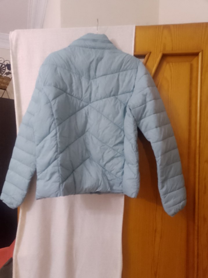 Biz mavi Kadın Kapitone Mont Yüksek Yakalı - Görsel 2