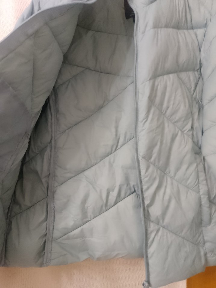 Biz mavi Kadın Kapitone Mont Yüksek Yakalı - Görsel 4