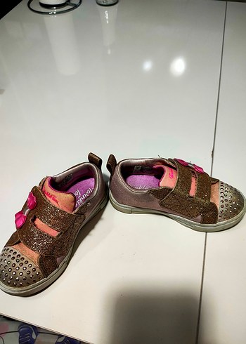 25 Beden pembe Renk Pembe Parlak Kız Çocuk Sneakers