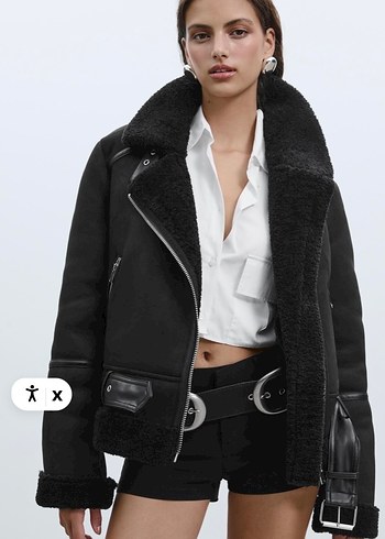 Stradivarius Stradivarius viral suni deri kürk