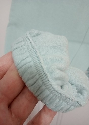 Su yeşili kız çocuk kışlık eşofman altı - Görsel 6