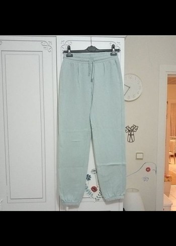 Su yeşili kız çocuk kışlık eşofman altı - Görsel 2