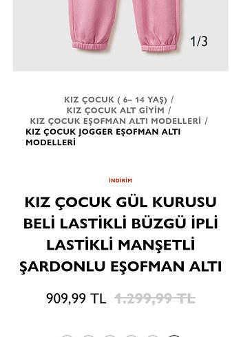Benetton Kız çocuk kışlık eşofman altı - Görsel 8