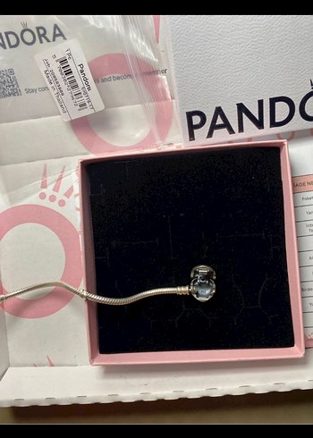  Beden pembe Renk Pandora kalp Desenli Kadın Bileklik