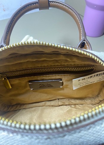 Zara Zara Kadın Kahverengi Deri Minimalist Çanta