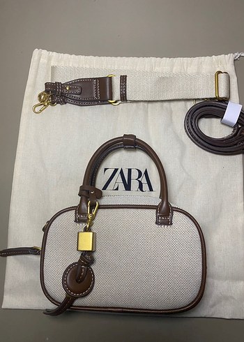 Zara Kadın Kahverengi Deri Minimalist Çanta