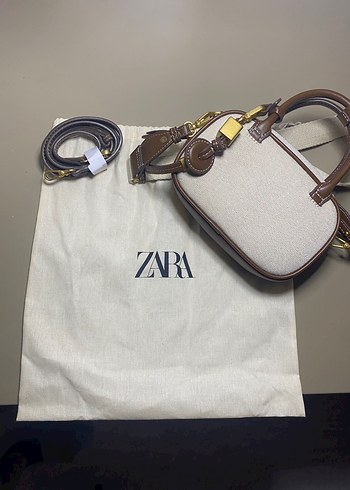  Beden Zara Kadın Kahverengi Deri Minimalist Çanta