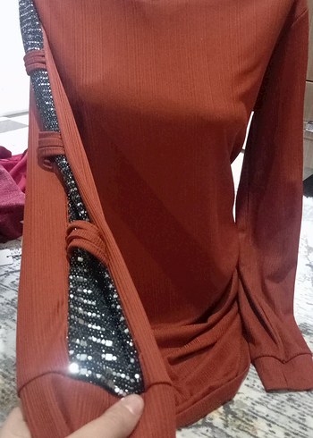 kiremit Uzun Kollu  Bluz - Görsel 4