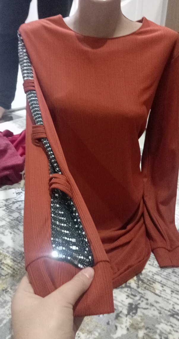 kiremit Uzun Kollu  Bluz - Görsel 3