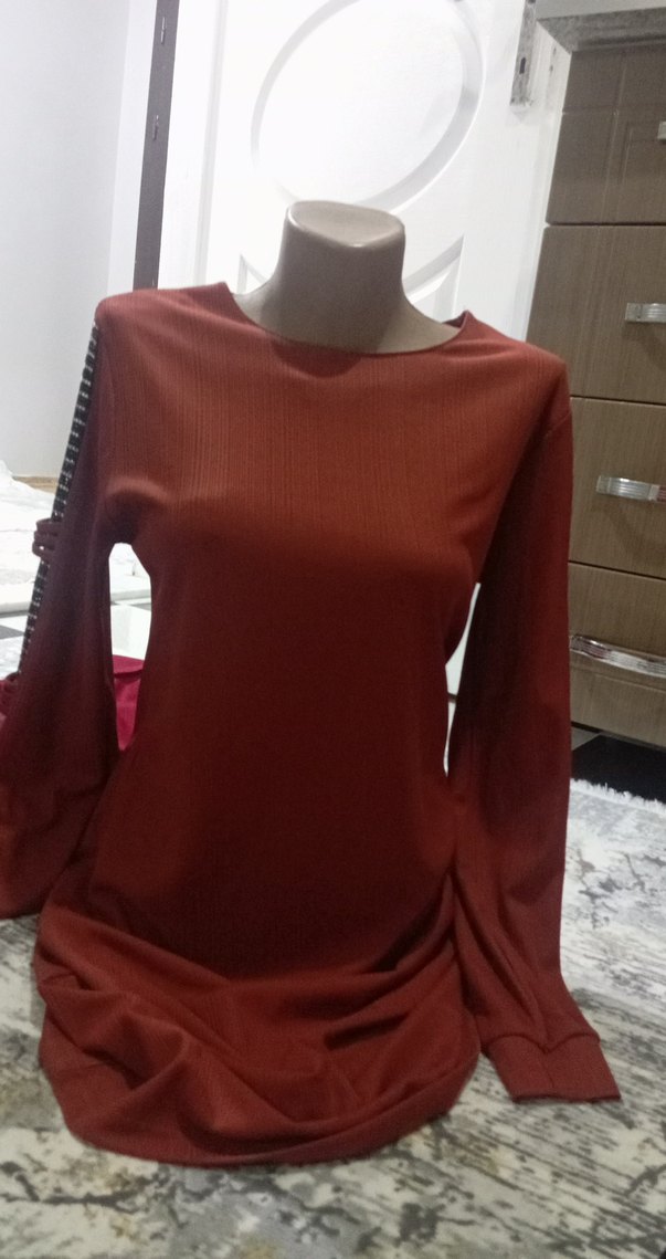 kiremit Uzun Kollu  Bluz - Görsel 2