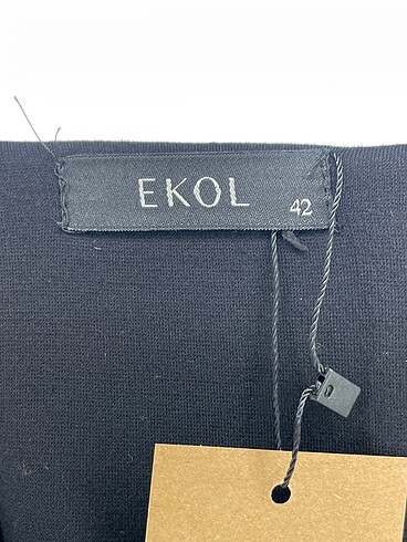 42 Beden siyah Renk Ekol Kısa Elbise %70 İndirimli.