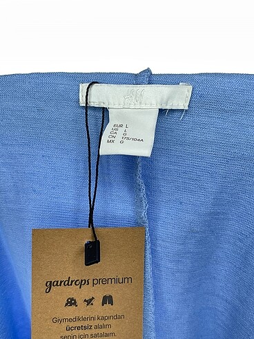 l Beden mavi Renk H&M Kısa Elbise %70 İndirimli.