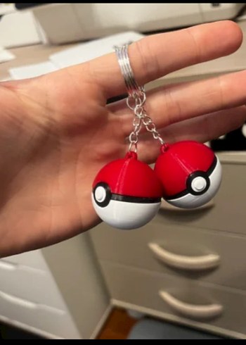 Kırmızı Pokeball anahtarlık - Görsel 2