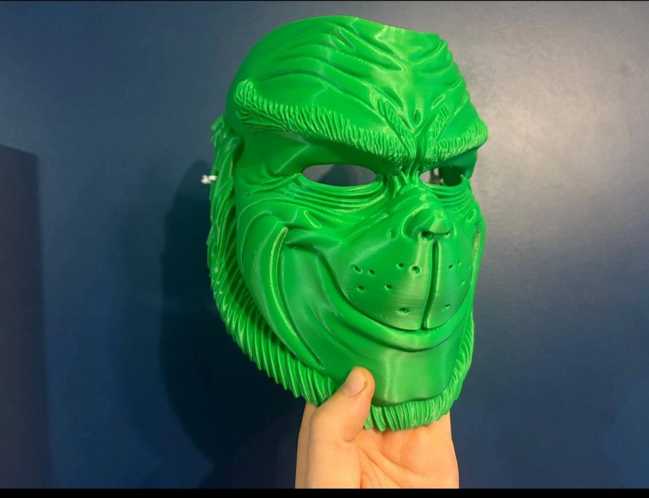 Yeşil Grinch Maskesi - Görsel 2