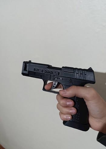 Siyah Oyuncak Tabanca Çakmak - Görsel 4