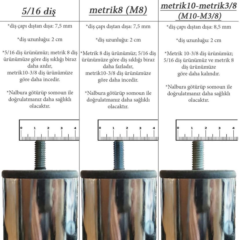 12 adet baza ayağı — görsel 9/11