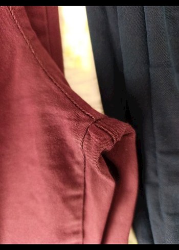 LC Waikiki Bordo Elastik Bel Kadın Pamuk Pantolon