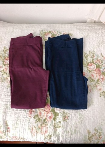 Bordo Elastik Bel Kadın Pamuk Pantolon